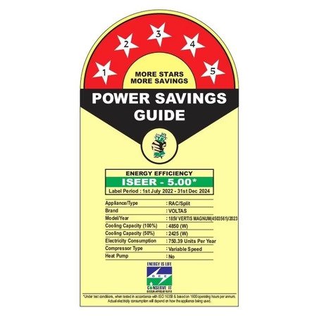 Voltas 1.5 Ton 5 Star SmartAir Inverter AC (185V VERTIS EMERALD) - Image 4